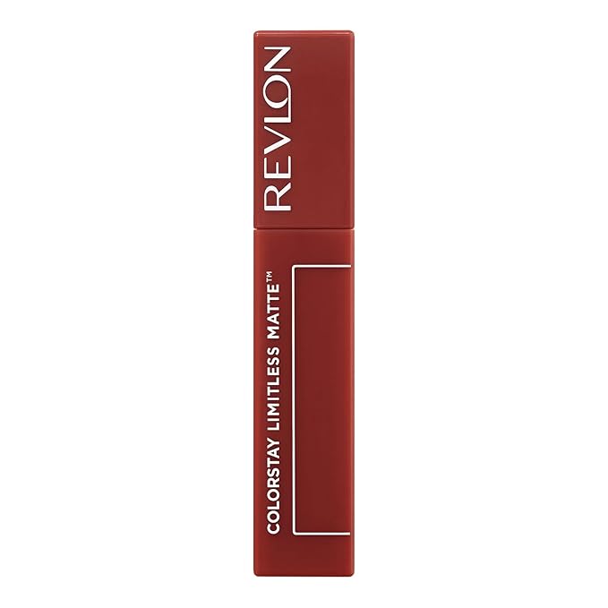 Revlon ColorStay Limitless Matte Liquid Lipstick, Vegan Formula, No-Budge, Longwear Lip Color, Long Lasting, Lightweight/Comfortable, Waterproof, 013 Real Deal, 0.17 fl oz