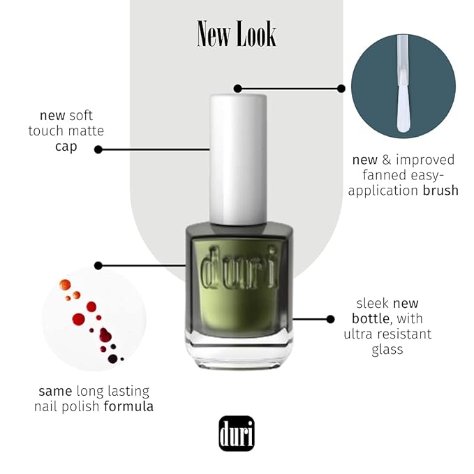 duri Nail Polish, 539 Path Of Light, Rose Gold Metalic, Semi Sheer Coverage, Glossy Finish, Fast Drying, Vegan, Gluten Free, 0.45 Fl Oz