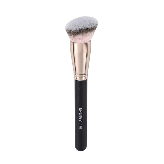 ENERGY Foundation Brush for Liquid Makeup Professional Synthetic Bronzer Brush for Full Coverage Cream Powder Cosmetics Blending Buffing Contouring Vegan application tool 170