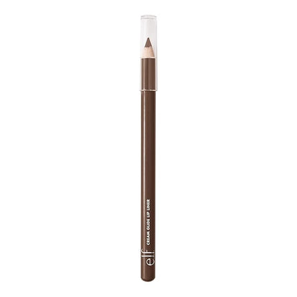 e.l.f. Cream Glide Lip Liner, Highly-Pigmented Pencil For Shaping & Sculpting Lips, Semi-Matte Finish, Vegan & Cruelty-Free, Dark Cocoa
