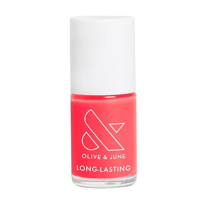 Olive & June Long Lasting Nail Polish | Gel-Like Finish No Lamp Needed | Lasts up to 10 days | Salon-Quality Color at Home | Vegan Cruelty-Free Chip-Resistant Shine |Maine Character Energy Lobster Red