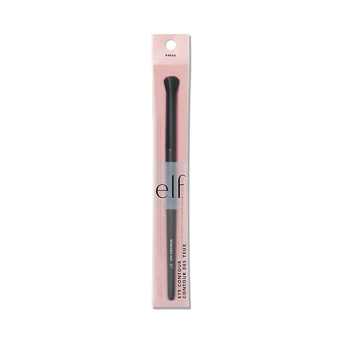 e.l.f. Eye Contour Brush, Absorbent Brush With Soft, Synthetic Bristles For Providing Extra Definition, Vegan & Cruelty-Free