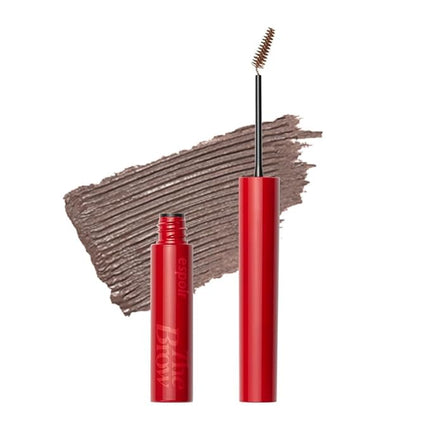 Espoir The Brow Color Fixing Cara #3 Cool Gray | Easy Fixing without Clumping with Skinny Brush, Long-Lasting & Smudge-proof Eyebrow Mascara, Soft Mood Coloring Tinted Gel, Korean Makeup, 0.1 Fl Oz.