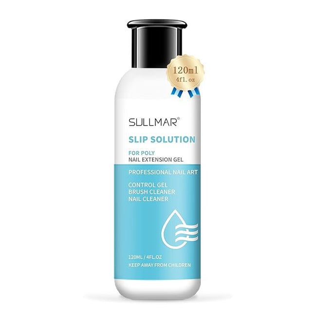 120ml 4FL.OZ Slip Solution for Poly Nail Gel Extension Nail Liquid Slip Solution and False Nail Gel Cleanser