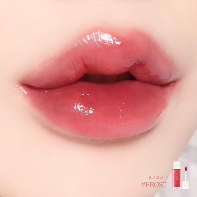 INGA Water Glow Lip Tint | Hydrating, Glossy Korean Lip Tint with Sheer Color & Glass-Like Shine | Long-Lasting, Non-Sticky Korean Lip Stain (FROST)
