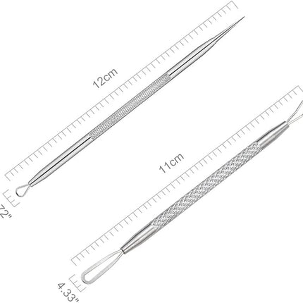 Professional Blackhead and Blemish Remover -Pimple Comedone Removal 2-in-1 Extractor Tool -by La Chat (2 Packs)