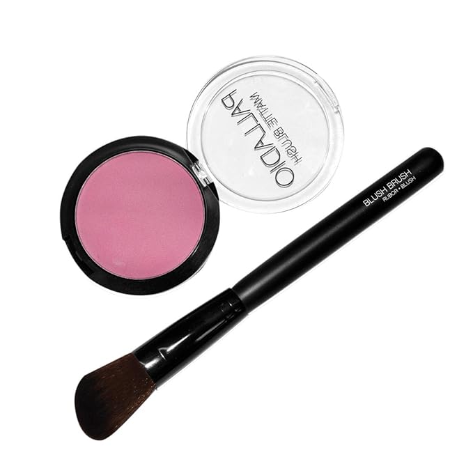 Palladio Powder Brush, Large All Over Face Makeup Brush, Buffs Loose Powder, Flawless Blending, Smooth Finish, Synthetic Natural Bristles, Soft Feel, Comfortable Grip, Professional Application