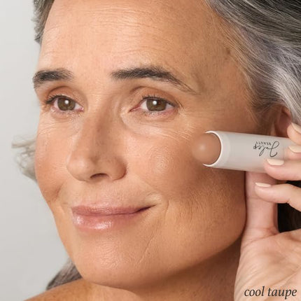 Julep Skip the Brush Cream to Powder Bronzer & Contour Stick - Cool Taupe Fair to Light skin tones - Long Lasting Blendable and Buildable Color -Multi-Use 2-in-1 Blush and Lip Makeup Stick