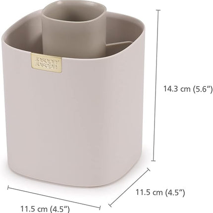 Joseph Joseph Viva - Tiered Makeup Brush Pot Organiser with dividers for brushes, eyeliners, lip pencils, mascara storage