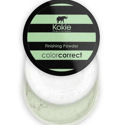 Kokie Cosmetics Setting Powders, Green - Redness Correction, 0.18 Ounce
