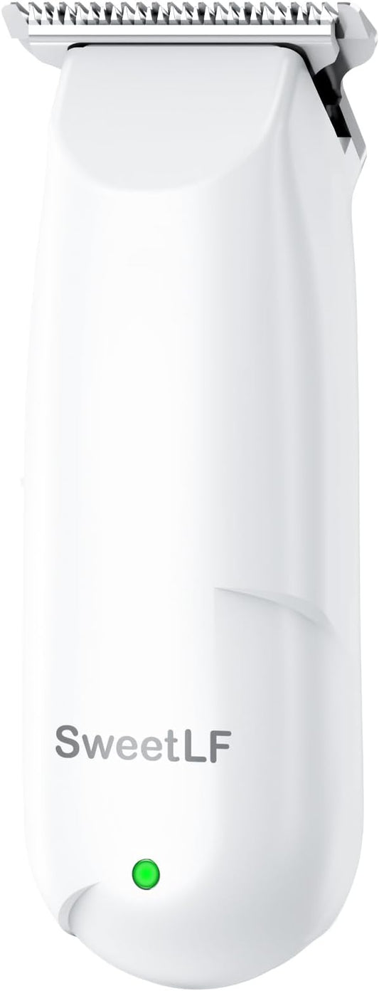 SweetLF Bikini Trimmer for Women-Pubic Hair Trimmer for Women's Legs, Arms & Bikini Line, Body Hair Trimmer with 3 Guards, Type-C Charging, Portable, White