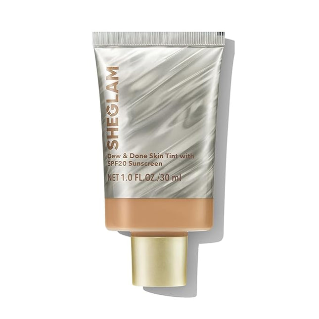 SHEGLAM Dew & Done Skin Tint with SPF20 Light-medium Coverage Foundation Evens Skin Tone-Butterscotch