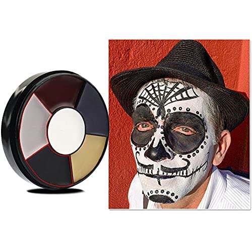 Mysense Liquid Latex Scar Wax SFX Makeup Kit for Fake Scars Wounds Burns Clown Zombie With 6 Color Wheel Face Body Paint Stage Blood Coagulated Blood Gel and Spatula Sponges Q-tips