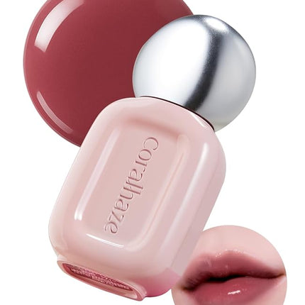 Dew Drop Tint #209 Crush 4.5g, Hydrating, Glossy, Lightweight Lip Stain with High-shine, Long Lasting Color with Moisturizing Lip Oil, Dewy Finish, Korean Beauty Makeup