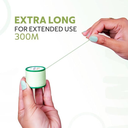 MINA iBROW Thread 1 Spool X 300m | Eyebrow Organic Cotton Thread |Tool for Upper Lip Chin Forehead Ibrow Hair Removal | for Perfect Eyebrow Sculpting | Pack of 6