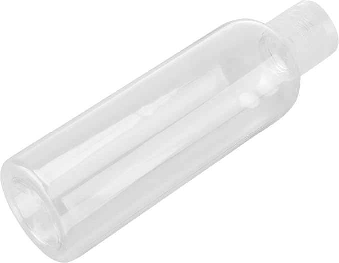 MOUYAT 50 Pack 4oz Clear Plastic Flip Cap Bottles, 120ml Empty Squeeze Travel Bottles, Mini Refillable Flip Cap Travel Size Sample Containers for Lotion, Cream and Toiletries