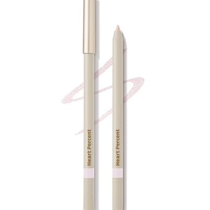 Heart Percent Dote On Mood Gel Eyeliner Pencil – Long-Lasting Waterproof Smudge Proof Smooth Retractable, Aegyo Sal Makeup, Under Eye Highlighter with Built-In Sharpener, #09. Glim Pink