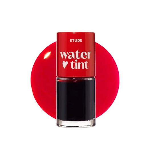 ETUDE Dear Darling Water Tint - Cherry Ade (9g) | Vivid Color Lip Stain with Moisturizing Weightless & Non-sticky Finish Lip Stain | Smudge-proof Lip Tint | Korean Makeup, Kbeauty