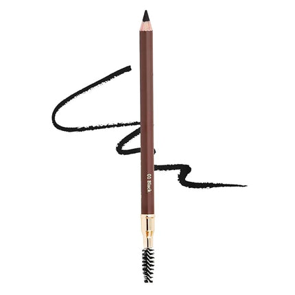 Eyebrow Pencil Longlasting Waterproof Durable Automaric Liner Eyebrow 5 Colors to Choose (5pcs, 1# Black)
