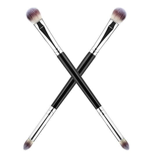 2Pcs Eyeshadow Brush Eye Makeup Brush Professional Blending Eyeshadow Makeup Brushes for Concealer Eyebrows Eyeliner Soft Hairs Makeup Tool