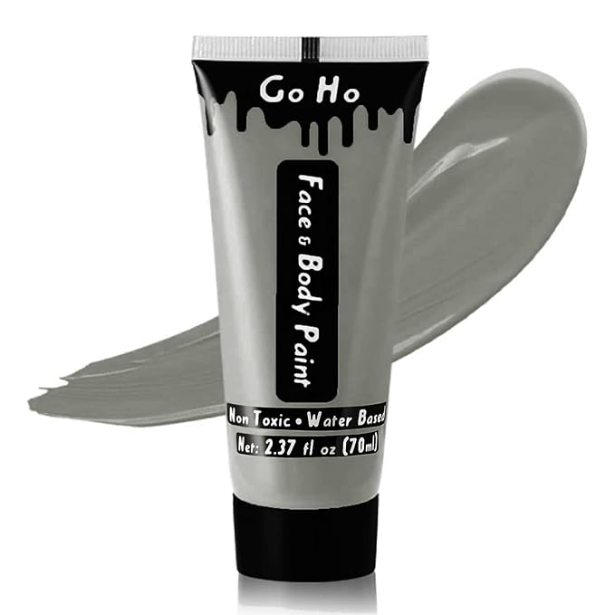 Go Ho Zombie Makeup Face Body Paint Washable(2.37 oz),Water Based Cream Face Paint,Vampire Zombie Full Body Paint for SFX Cosplay Costumes Festivals Halloween Makeup