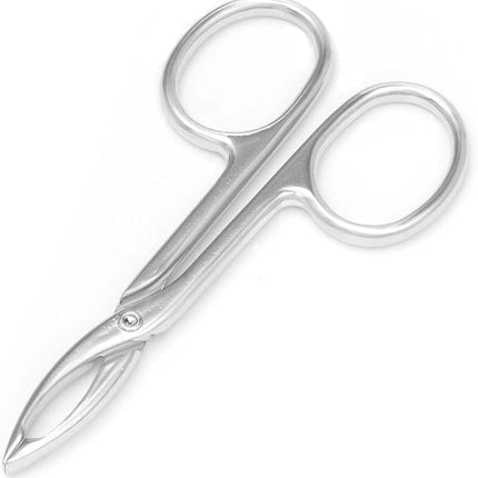 2 Pieces Tweezers Scissor Handle Straight Tip Scissor Shaped Eyebrows Tweezers for Hair Plucker Remover Facial Hair Eyebrows Care (Silver)