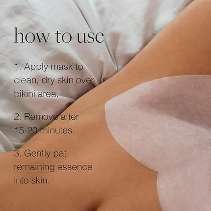 LAPCOS Calming Bikini Mask - Healing Skin Treament to Reduce Red Bumps, Razor Burn, In-Grown Hairs - Aloe Vera & Vitamin C Provide Cooling, Instant Relief - Korean Beauty Favorite (1 pack)