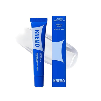 LipLock Jelly Serum for Dry Lips, Long-Lasting, Hydrating, Plumping, Glossy Mask with Rose PDRN, Carrot Collagen, Pillow Peptide, Moisturizing Tinted Lip Balm. (Crystal Clear)