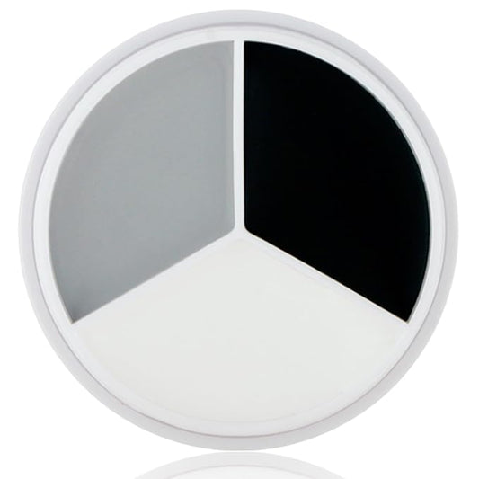 MEICOLY Black White Light Grey Face Body Paint Palette,Halloween Zombie Skeleton Makeup Face Paint,Clown Black White Makeup for Adults and Kids,Professional Body Paint Face Painting for SFX Cosplay