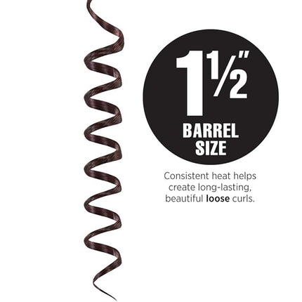 Hot Tools Professional Fast Heat Up Titanium Curling Iron/Wand, 1 1/2 Inches