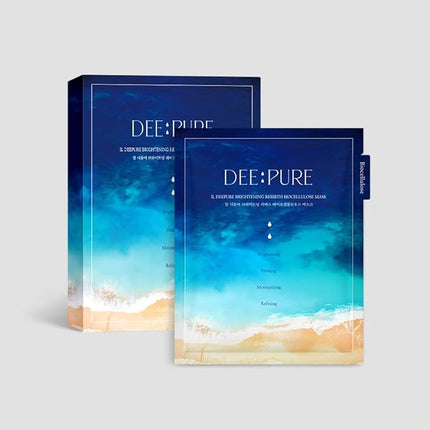 IL DEEPURE Rebirth Biocellulose Face Mask, Vegan, Moisturizing and Firming, Improves Skin Texture with Patented Coconut Sheet. Korean Skin Care (Set of 5 Sheet Masks)