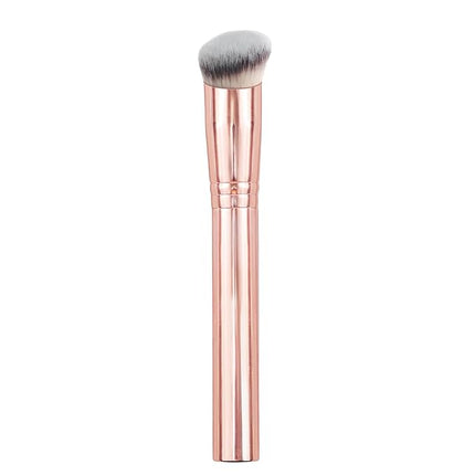 START MAKERS Foundation Concealer Brush, Angled Professional Contour Makeup Brush Soft Dense for Liquid Cream Powder Makeup, Flawless Blending & Coverage, Champagne Gold