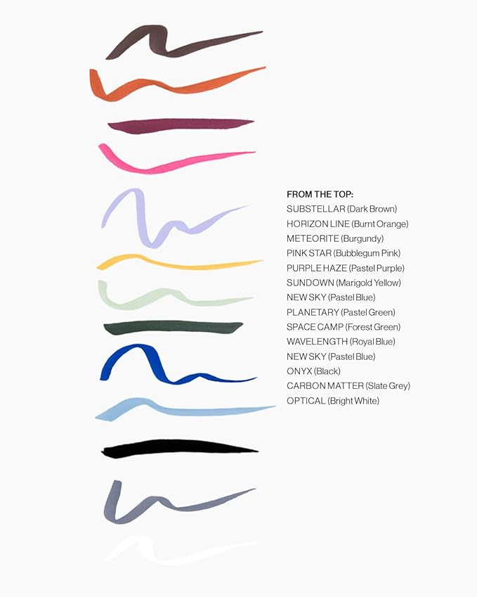 MAKE Beauty Liquid Line Waterproof Liquid Eyeliner Pen. Smudge-Proof Felt Tip for Precise Application of Lines, Wings, and Graphics. Long Lasting Eye Liner - Shade, Meteorite