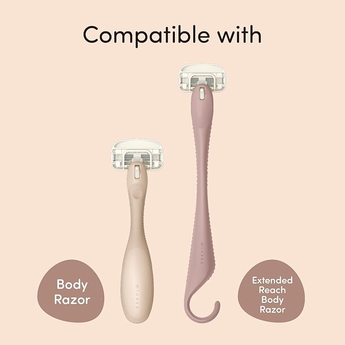 Kai Miness 5 Blade Razor Refill Cartridges, Gentle Beauty Groomer for Hair Removal, Ideal for Sensitive Skin, Japanese Steel Removes Body Hair, 3 Count