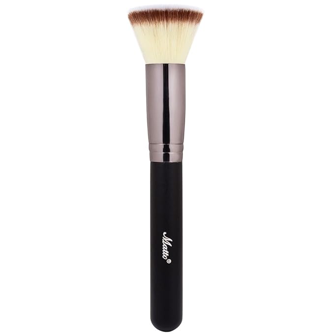 Matto Flat Kabuki Foundation Brush - Flat Top Makeup Brush for Foundation Blending Liquid Cream Mineral Powder 1 Piece