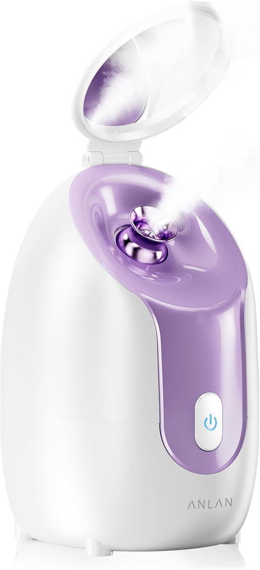 ANLAN Facial Steamer, High-Speed Nano steam, Deep Cleansing, Pore Care, Repairs and Strengthens Skin's Foundation, Facial Humidifier, Home Facial spa, Hydrating Moisturizing, Sensitive Dry Skin spa