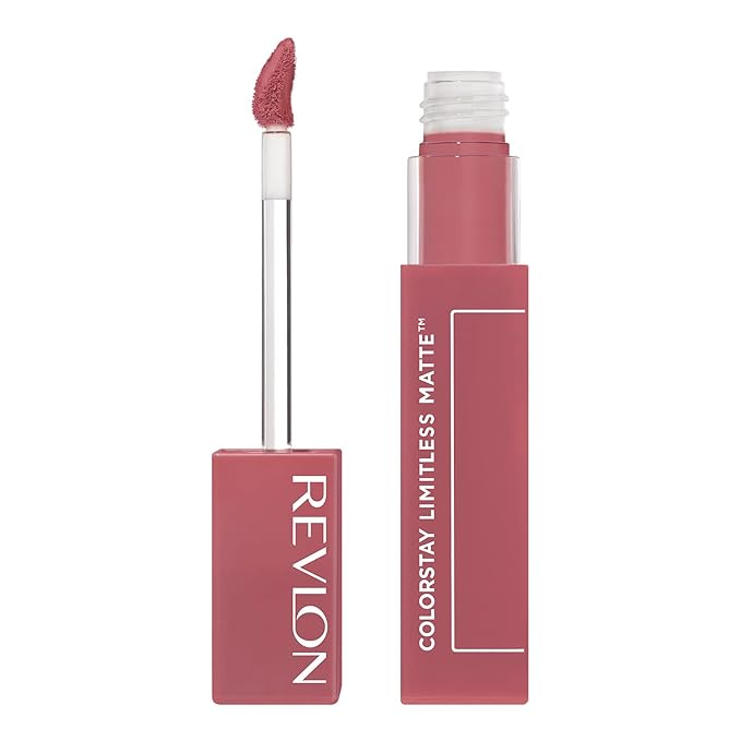 Revlon ColorStay Limitless Matte Liquid Lipstick, Vegan Formula, No-Budge, Longwear Lip Color, Long Lasting, Lightweight/Comfortable, Waterproof, 006 Manifest, 0.17 fl oz
