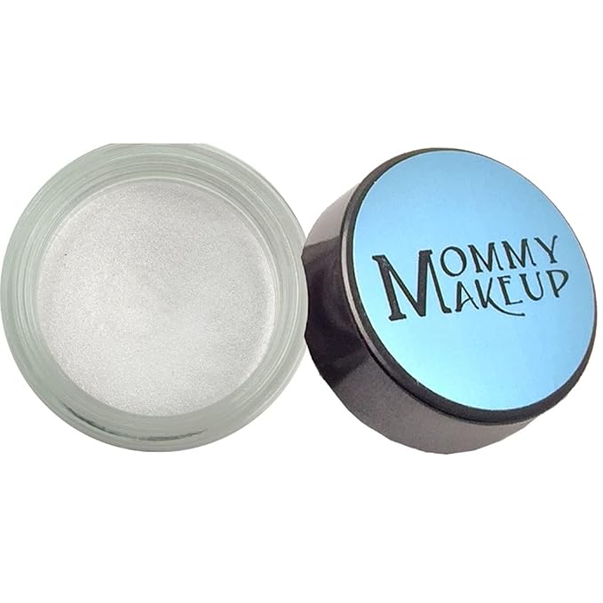Mommy Makeup Any Wear Creme Eyeshadow - Waterproof, Crease-Proof, Long Lasting, High Pigment, Oil-free - Cream to Powder for Eyes, Cheeks & Lips (Snowflake)