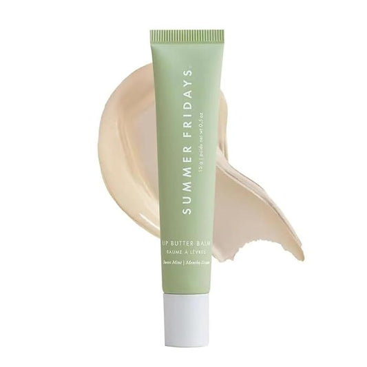 Summer Fridays Tinted Lip Butter Balm - Conditioning Vegan Lip Balm for Instant Moisture, Shine & Hydration - Softening & Soothing Skincare - Sweet Mint (.5 Oz)