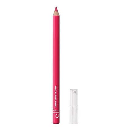 e.l.f. Cream Glide Lip Liner, Highly-Pigmented Pencil For Shaping & Sculpting Lips, Semi-Matte Finish, Vegan & Cruelty-Free, Fuschia Forward