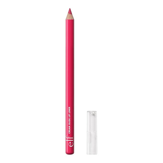e.l.f. Cream Glide Lip Liner, Highly-Pigmented Pencil For Shaping & Sculpting Lips, Semi-Matte Finish, Vegan & Cruelty-Free, Fuschia Forward