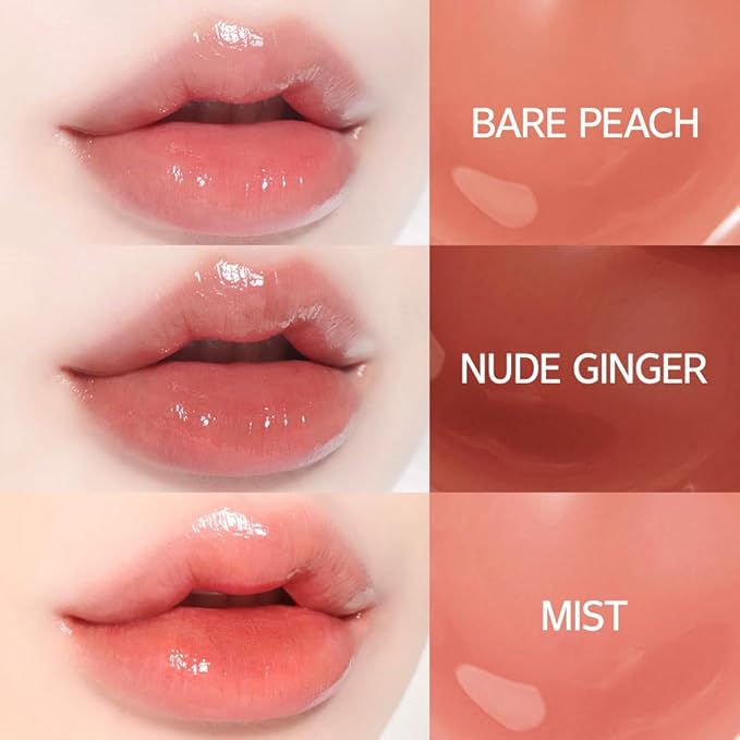 INGA Water Glow Lip Tint | Hydrating, Glossy Korean Lip Tint with Sheer Color & Glass-Like Shine | Long-Lasting, Non-Sticky Korean Lip Stain (MIST)
