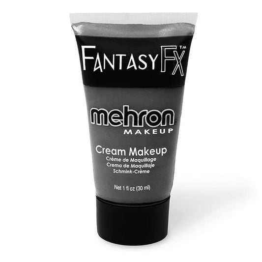 Mehron Makeup Fantasy FX Cream Makeup | Water Based | Halloween | Monster Grey Face & Body Paint For Adults 1 fl oz (30ml) (MONSTER GREY)