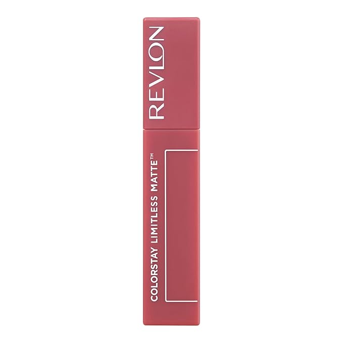 Revlon ColorStay Limitless Matte Liquid Lipstick, Vegan Formula, No-Budge, Longwear Lip Color, Long Lasting, Lightweight/Comfortable, Waterproof, 006 Manifest, 0.17 fl oz