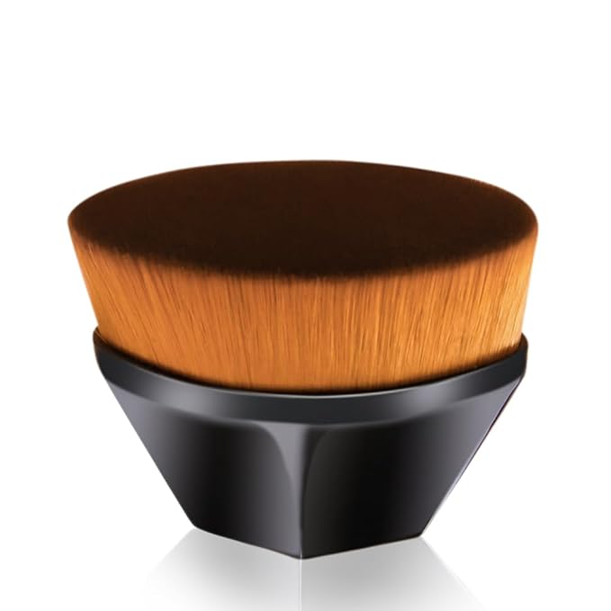 DUcare Self Tanner Brush, Large Tanning Foundation Brush for Face and Body, Kabuki Tan Applicator for Smooth and Even Coverage with Protective Case