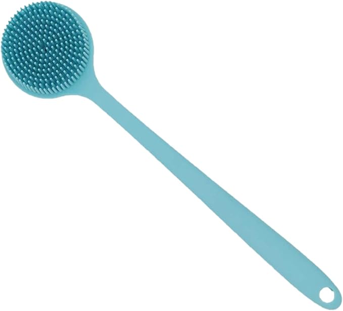 Silicone Body Scrubber, Long Handle Back Scrubber for Shower, Silicone Body Brush Shower Scrubber for Body, Shower Srush Back Brush Body Exfoliator
