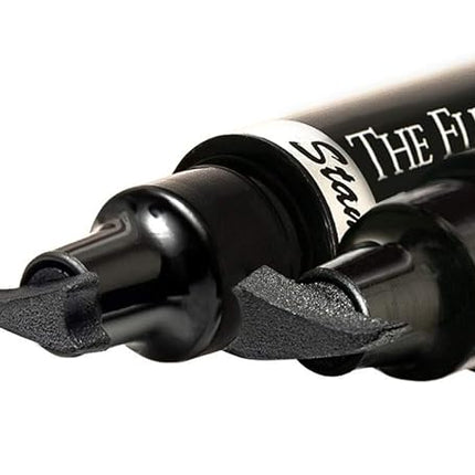 The Flick Stick Winged Eyeliner Stamp For Quick and Easy Cat Eye Makeup, SmudgeProof & Waterpoof Eye Liner Cat Eye Stencil Makeup Tool, Wingliner, Liquid Eyeliner Pens (10mm Classic, Midnight Black)