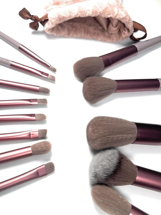 13-Piece Makeup Brush Set – Professional Soft Synthetic Brushes for Foundation, Blush, Eyeshadow