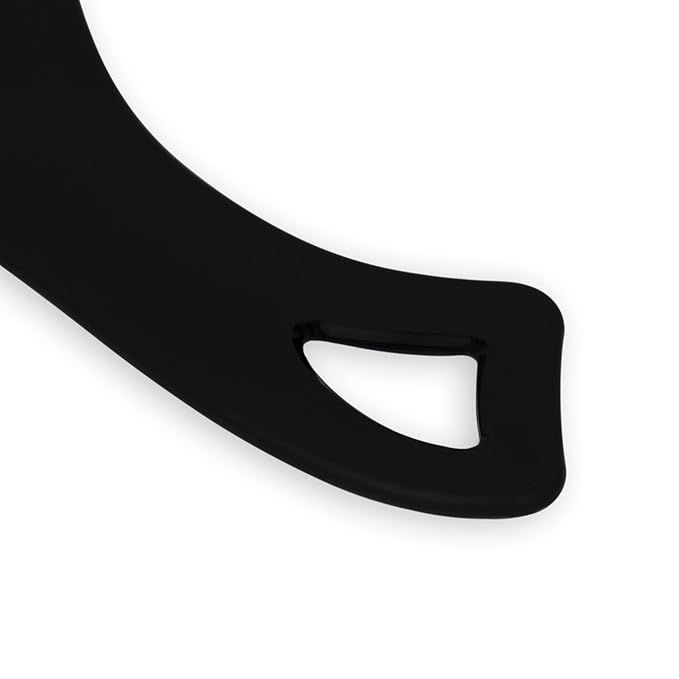 Zadro Large Hand Mirror with Handle Salon Mirrors for Hair Stylist, Big Handheld Mirror Makeup Mirror Wall Mounted Hang (Medium: 15" x 8", Black Onyx)