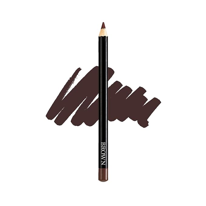 Vera Moore Slim Eye Liner Pencil, Smooth Formula, Hypoallergenic and Vegan, Smudge-Proof and Waterproof Application, Bold and Defined Lines Eyeliner, (0.05 Oz) (Brown Eyeliner)